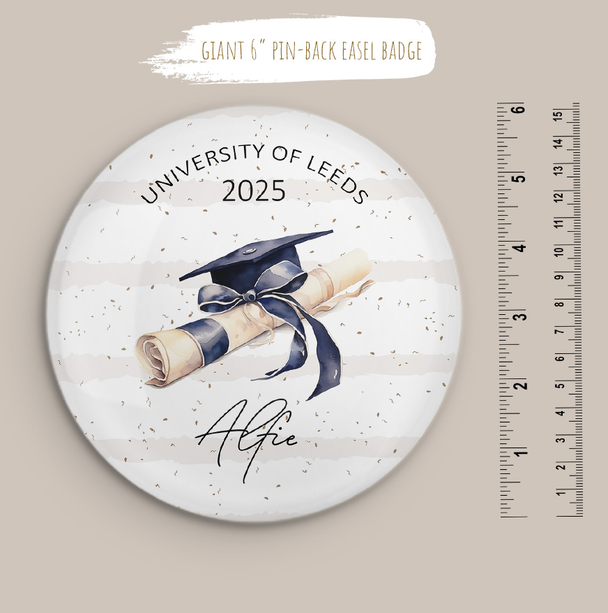 Personalised Graduation Badge