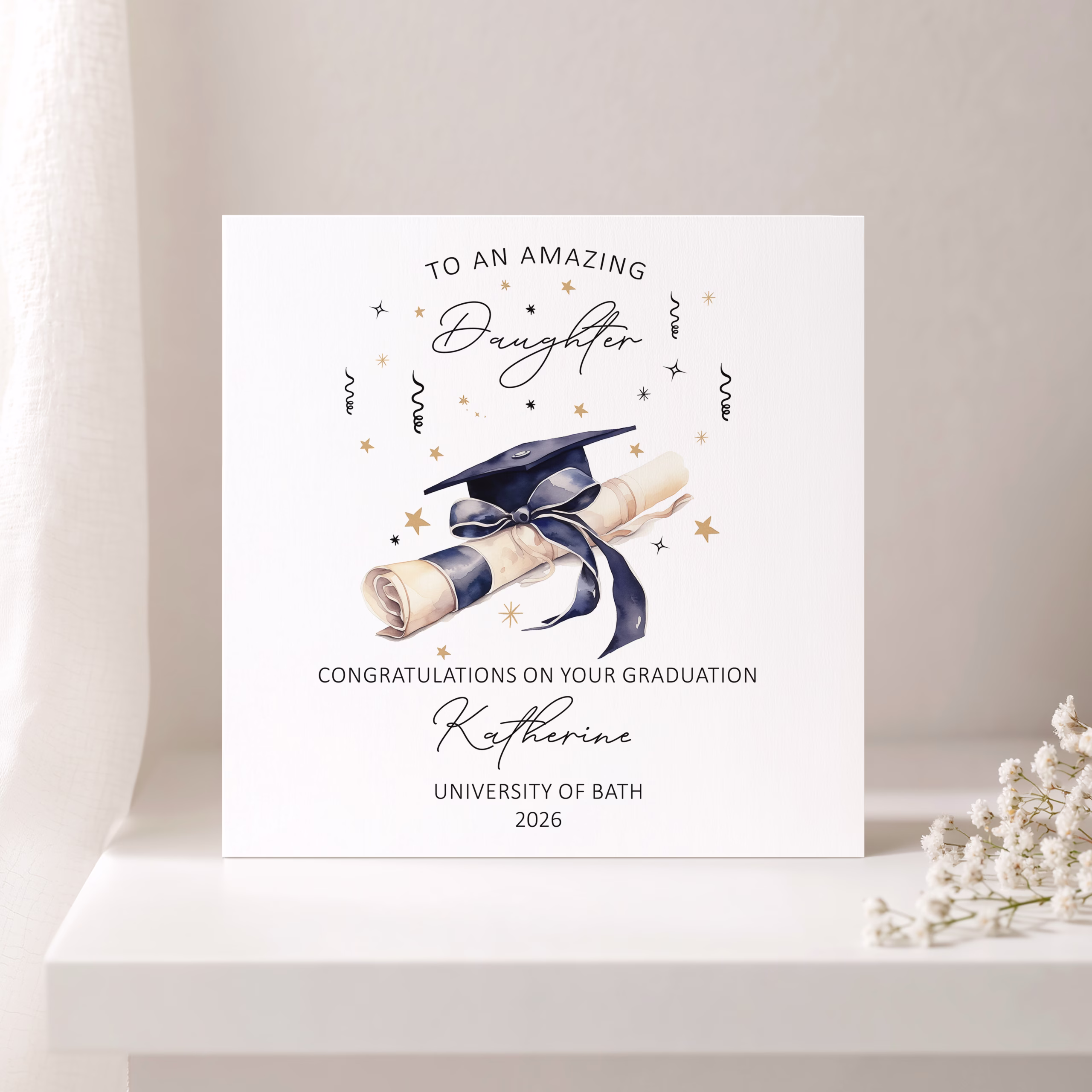 Personalised Graduation Card