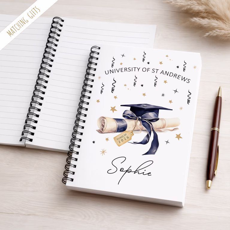 Personalised Graduation Notebook