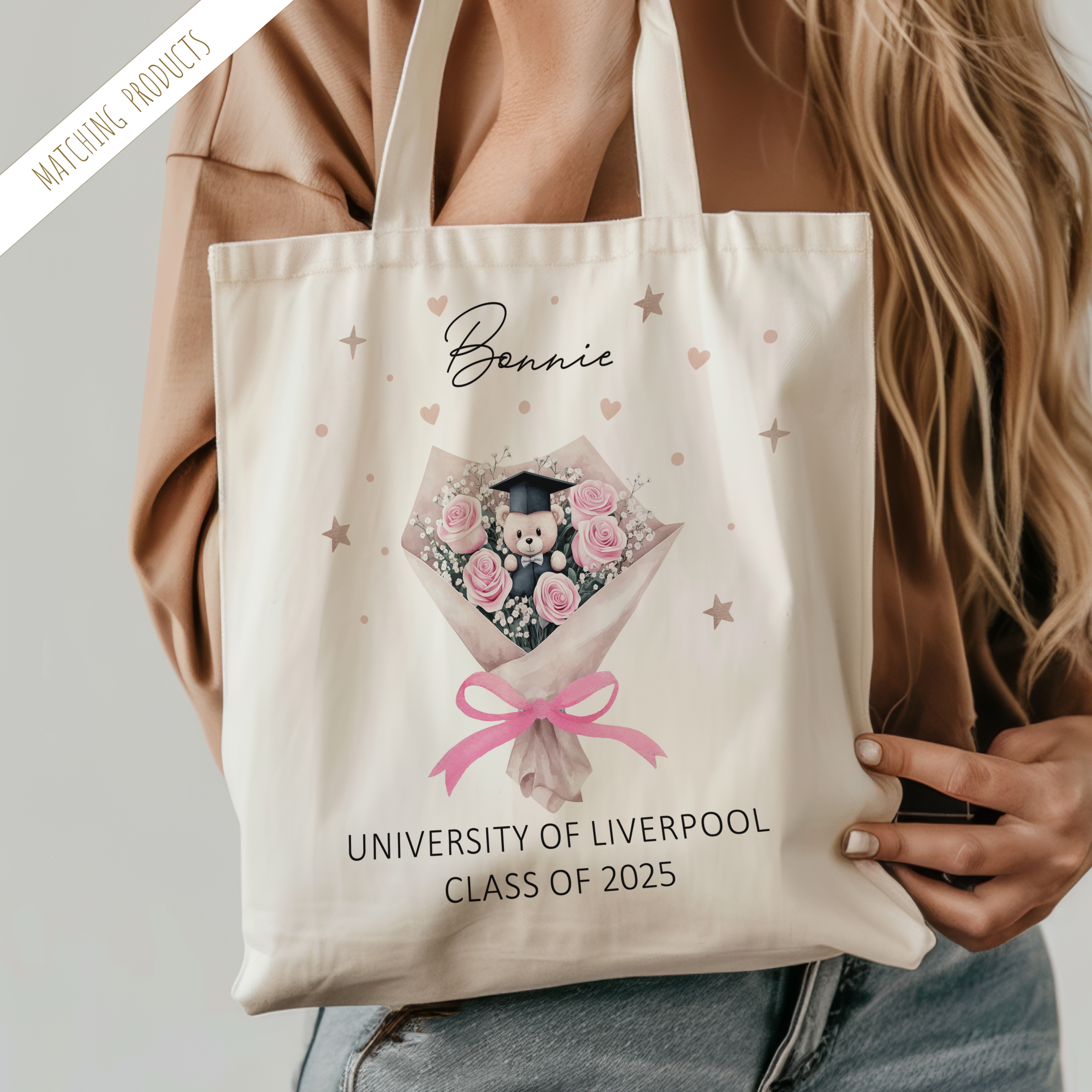 Personalised Graduation Tote Bag