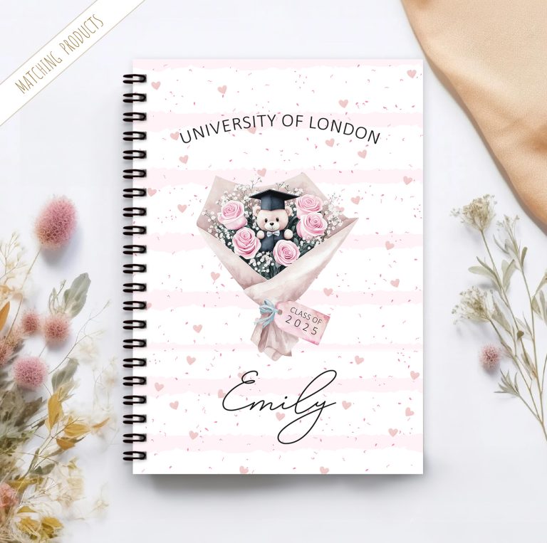 Personalised Graduation Notebook