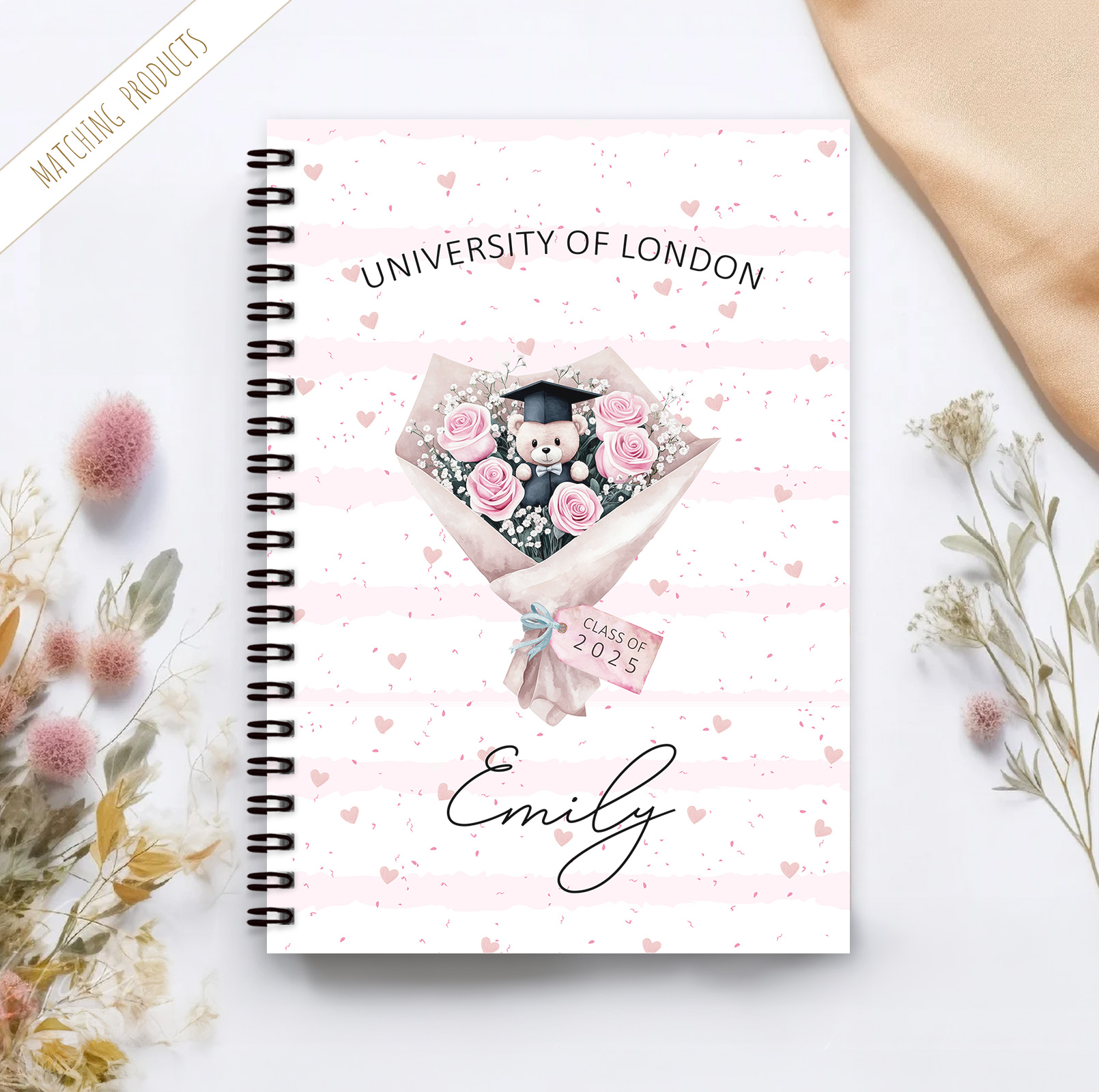 Personalised Graduation Motarboard Notebook