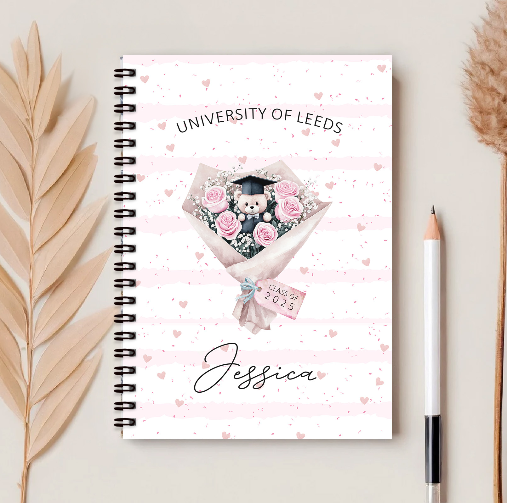 Personalised Graduation Motarboard Notebook