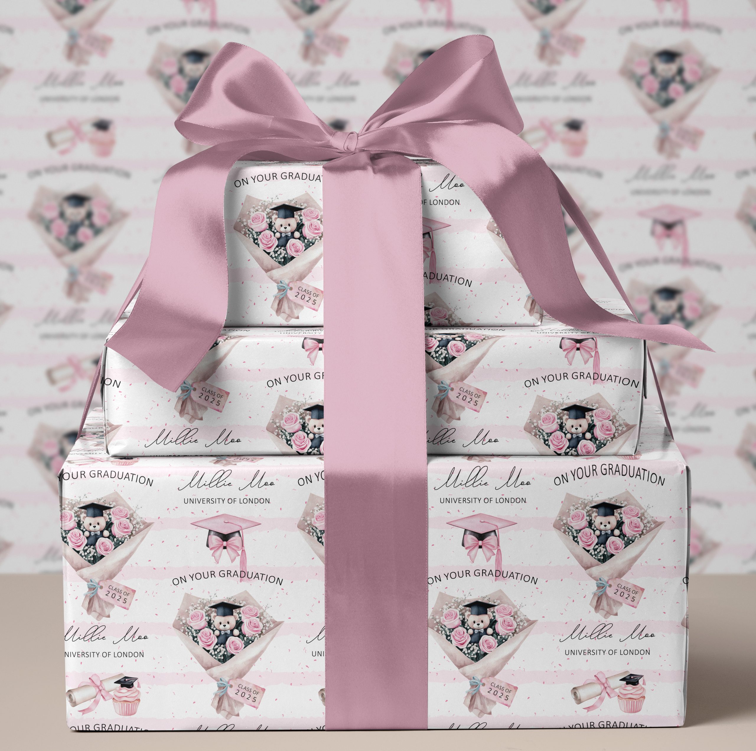 Personalised Graduation Gift Wrapping Paper