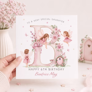 Fairy Alphabet Birthday Card