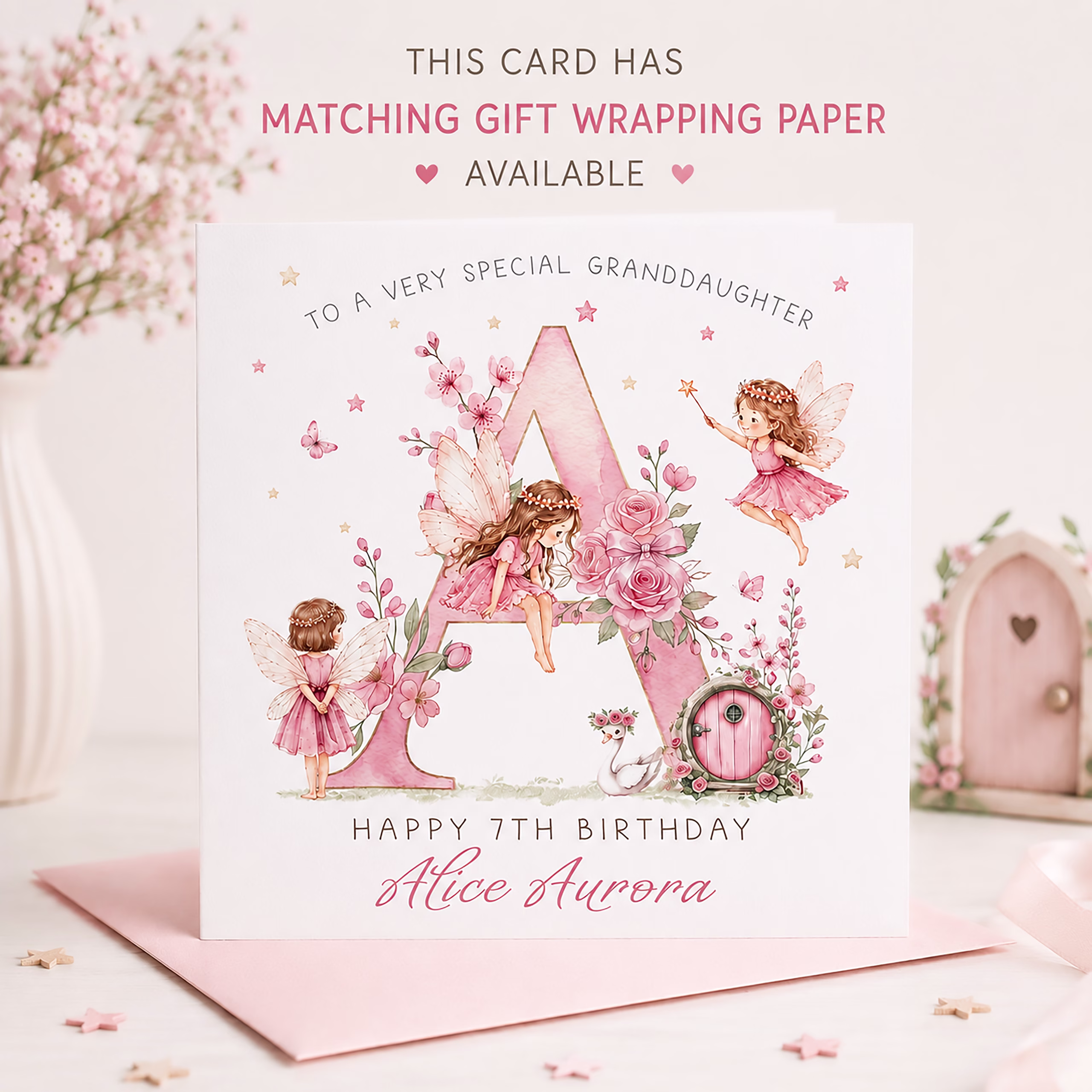 Fairy Alphabet Birthday Card