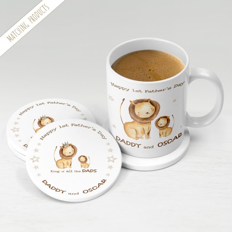 Personalised 1st Father’s Day Mugs & Coasters