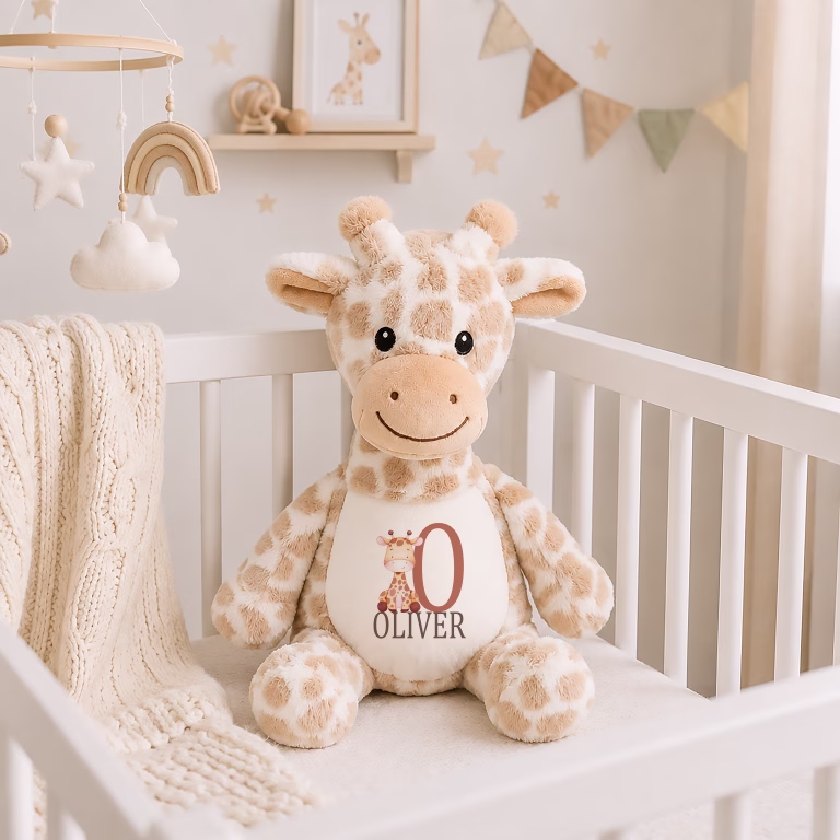 Personalised Giraffe Soft Toy