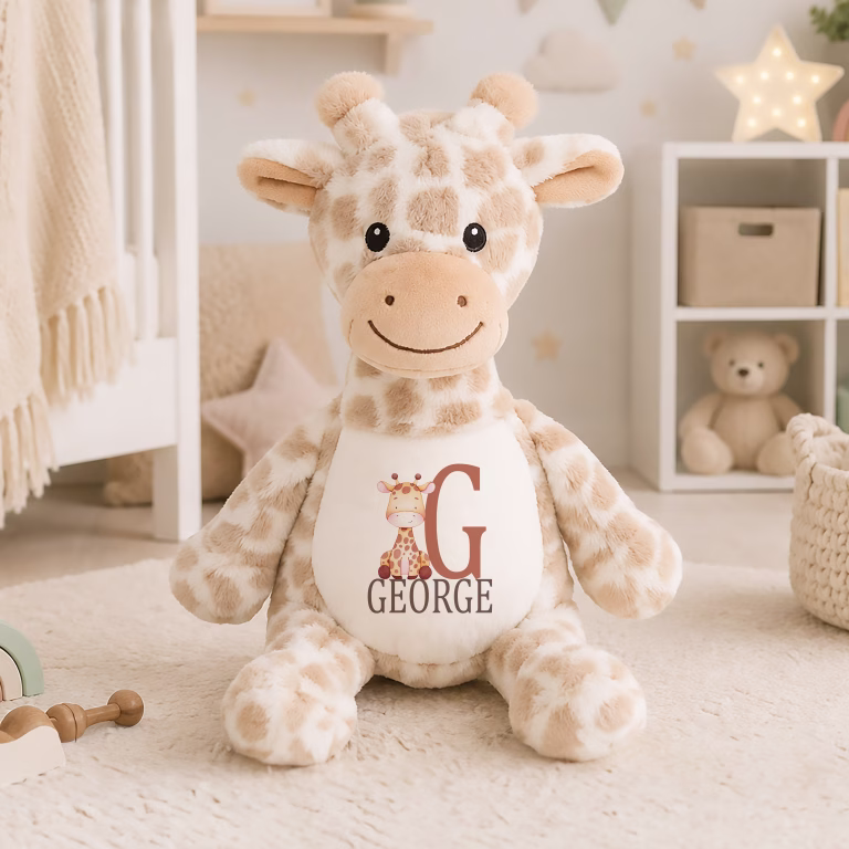 Personalised Giraffe Soft Toy