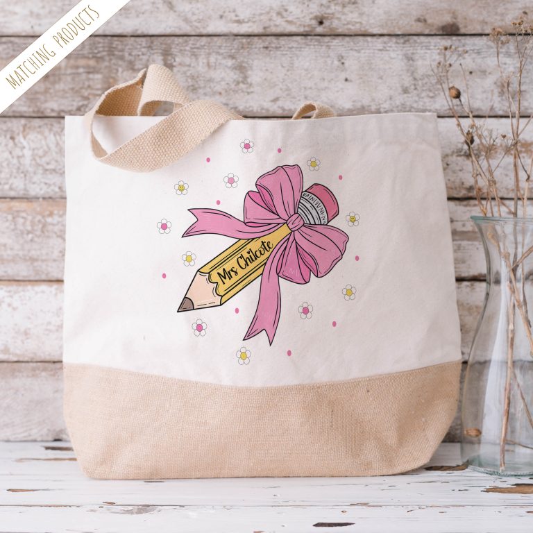 Personalised Teacher Jute Bag