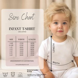 White T-Shirt Size Chart