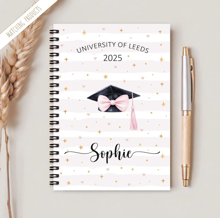 Personalised Graduation Notebook
