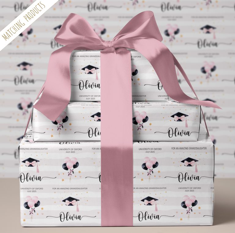 Personalised Graduation Gift Wrapping Paper