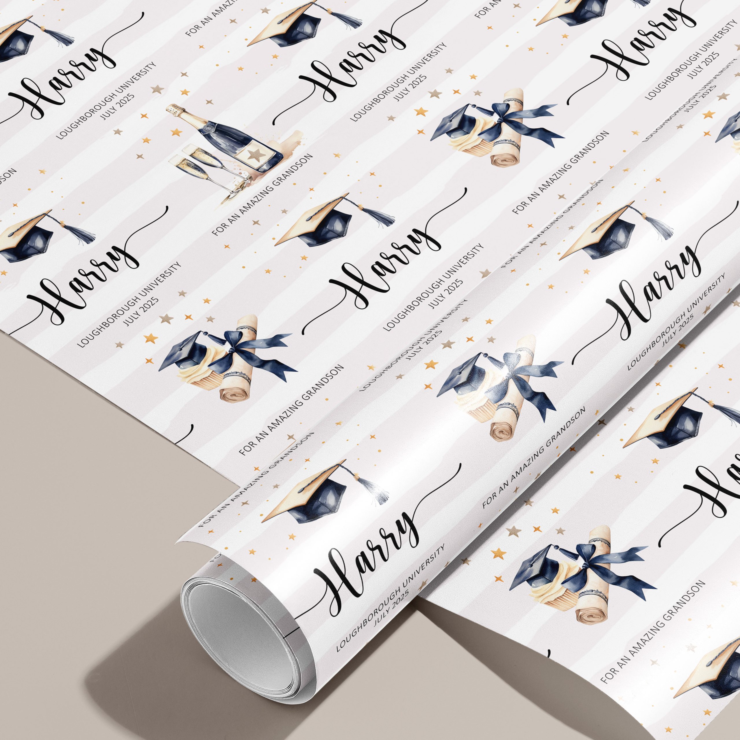 Personalised Graduation Wrapping Paper