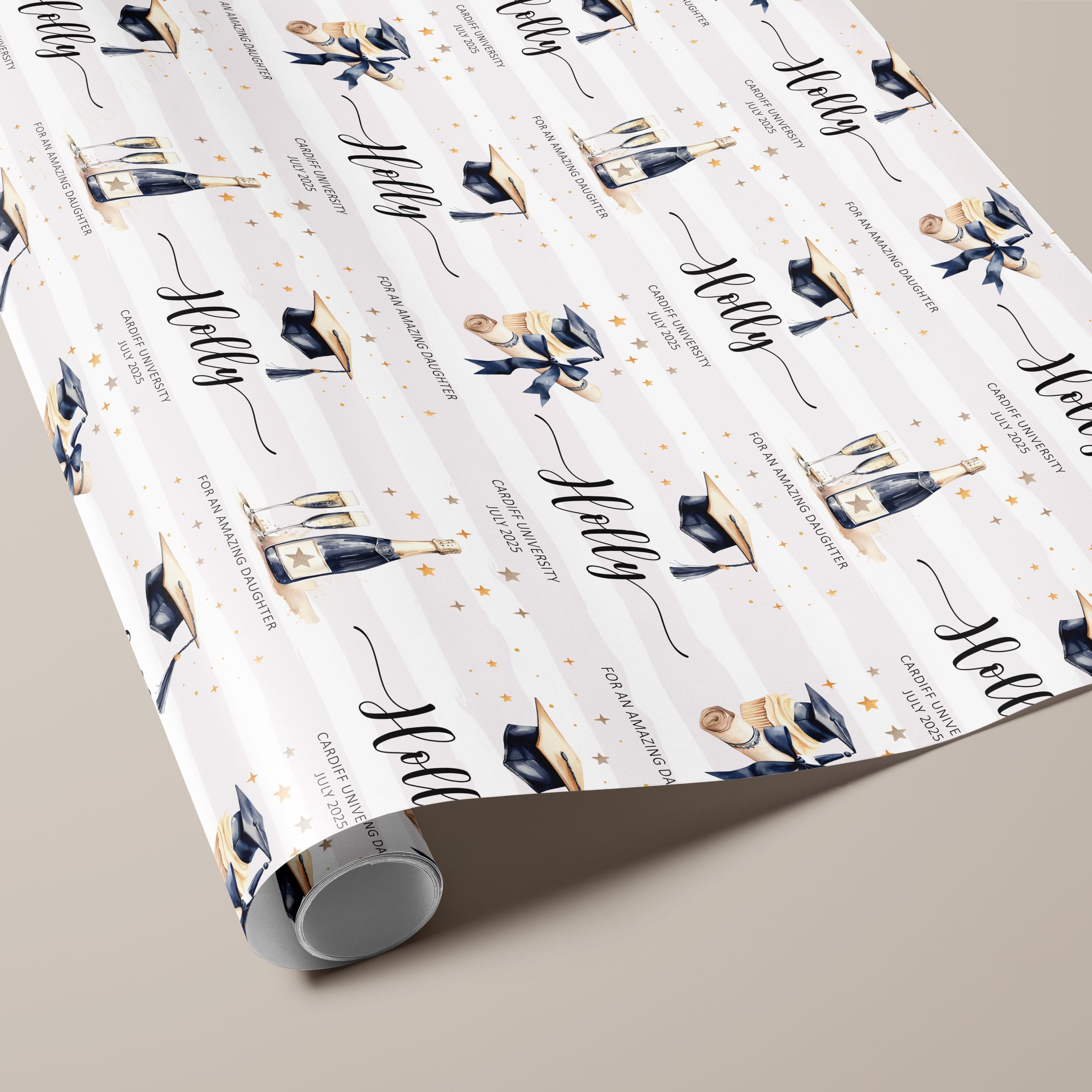 Personalised Graduation Wrapping Paper
