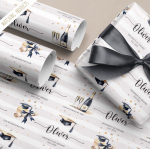 Personalised Graduation Wrapping Paper