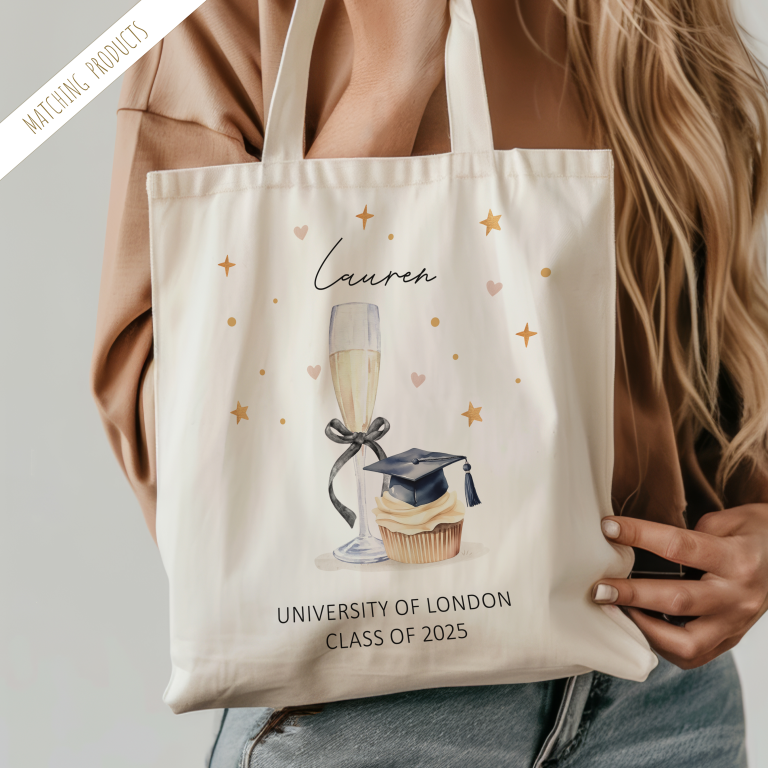 Personalised Graduation Tote Bag
