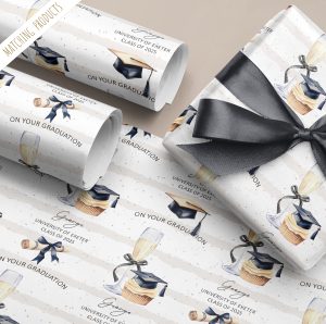 Personalised Graduation Wrapping Paper