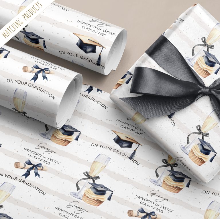 Personalised Graduation Gift Wrapping Paper