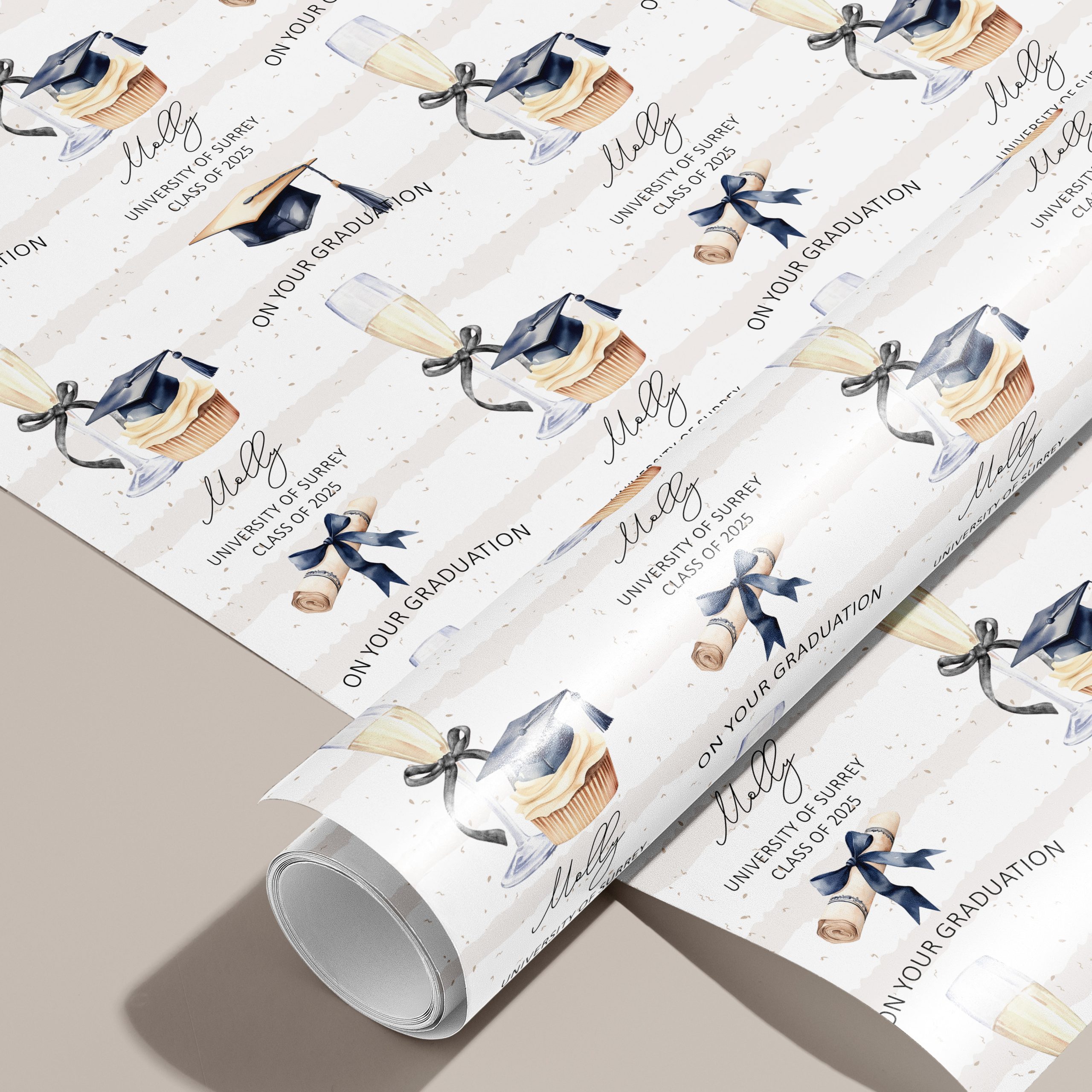 Personalised Graduation Wrapping Paper