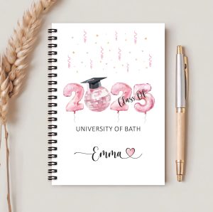 Personalised Graduation Notebook