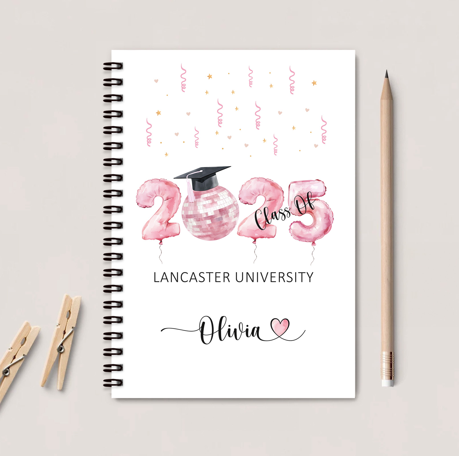 Personalised Graduation Notebook
