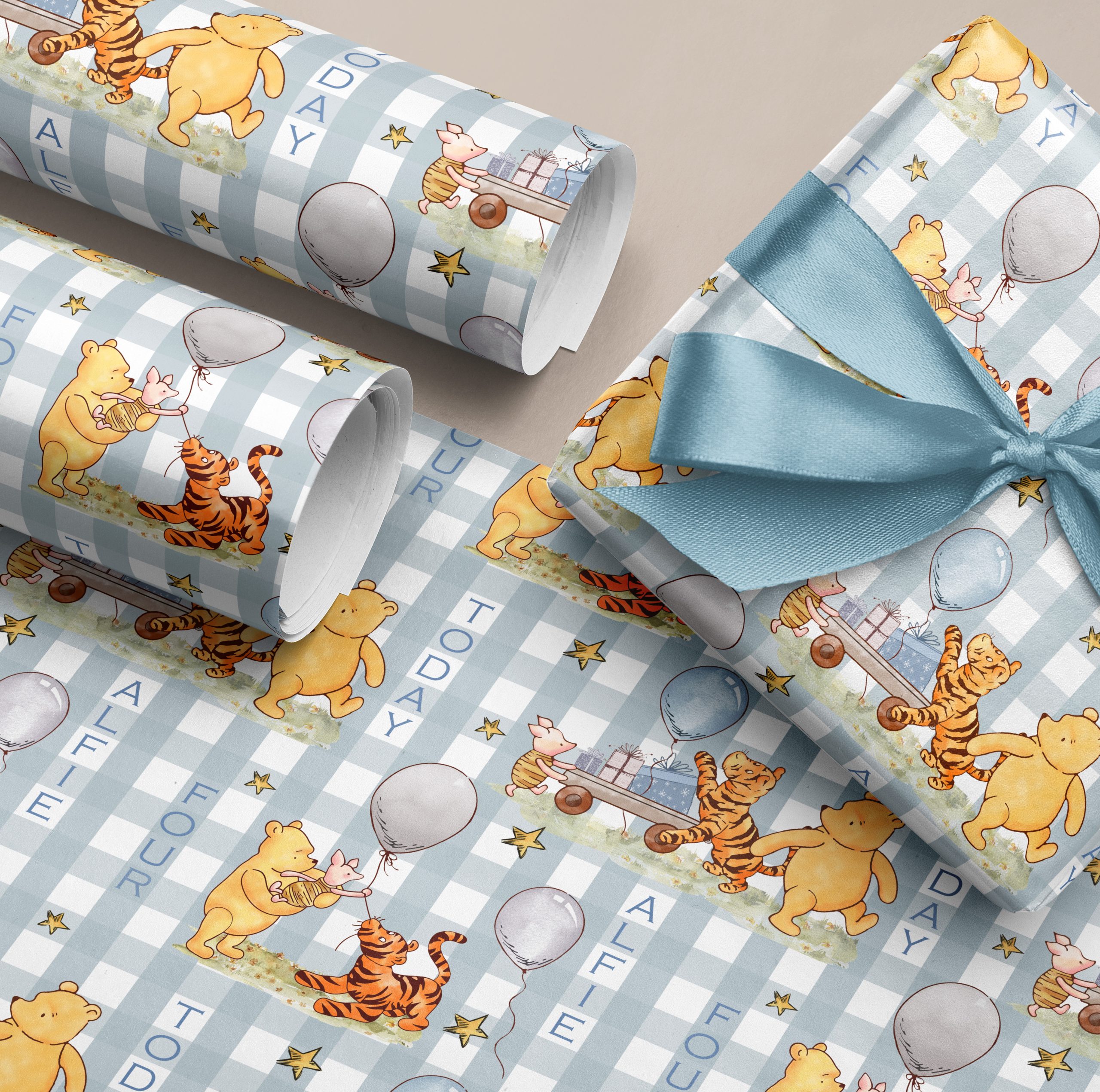 Winnie The Pooh Birthday Wrapping Paper