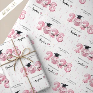 Personalised Girls Graduation Wrapping Paper
