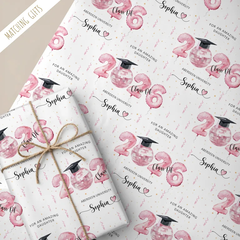 Personalised Graduation Gift Wrapping Paper