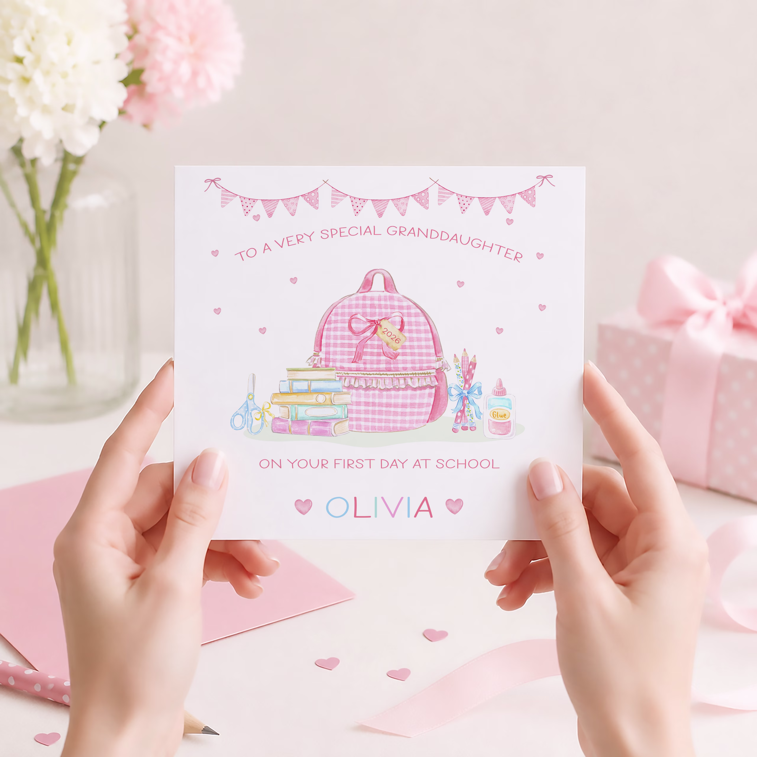 Girls Back To School Cards