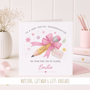 Girls Back To School Card