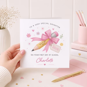 Girls Back To School Card