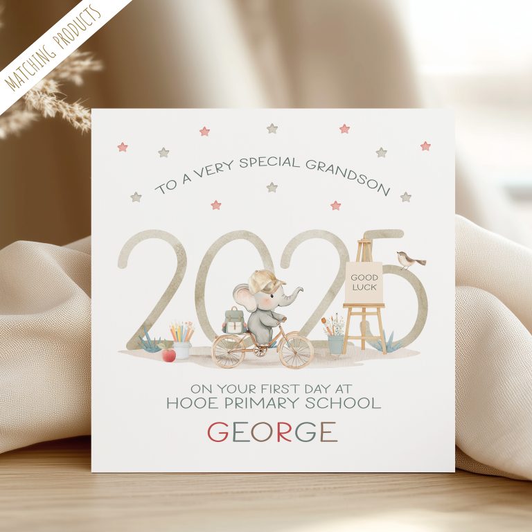Personalised Back To School Cards