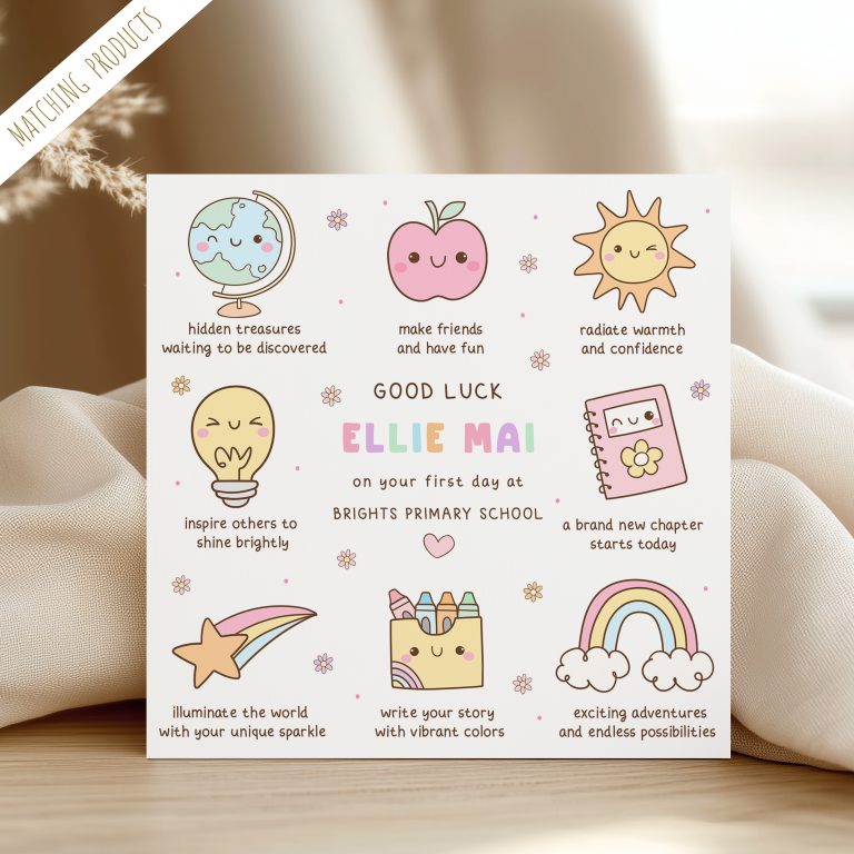 Personalised Back To School Cards