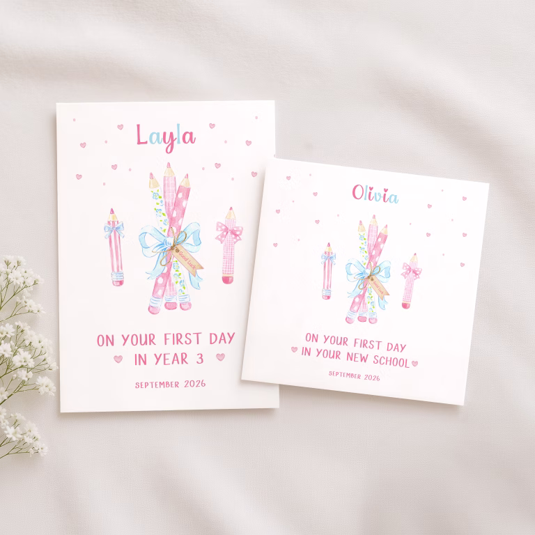 Personalised Back To School Cards