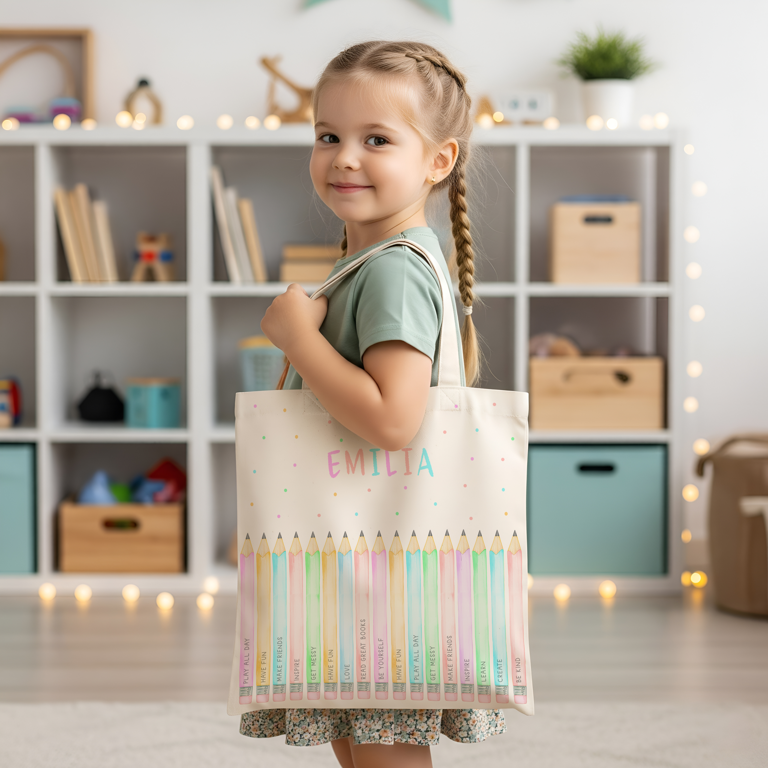 Personalised School Tote Bag