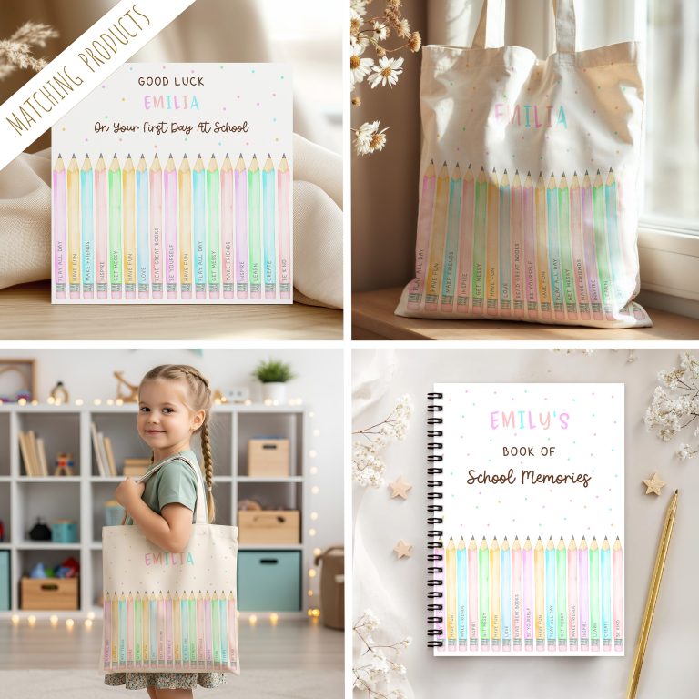 Personalised School Tote Bag