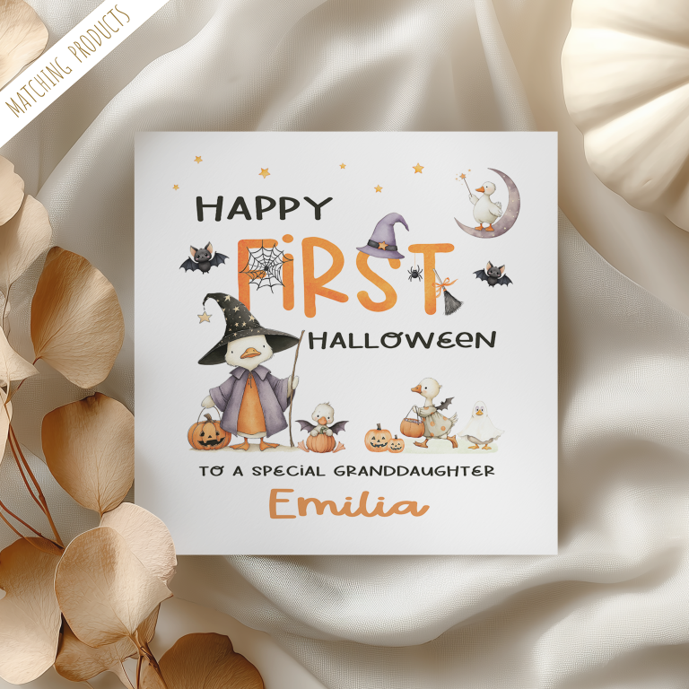 Personalised 1st Halloween Card