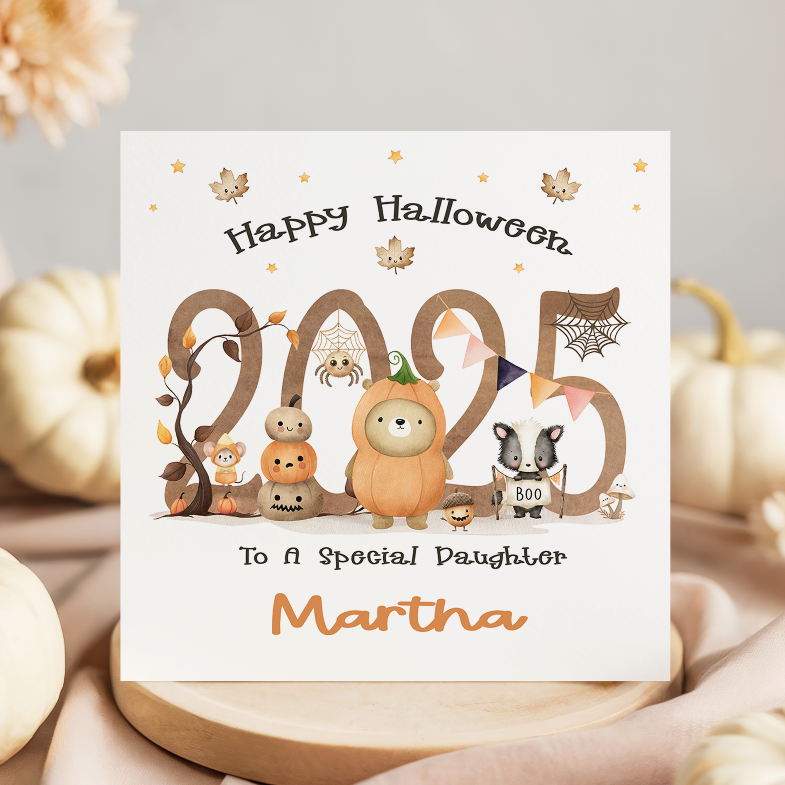 personalised halloween card