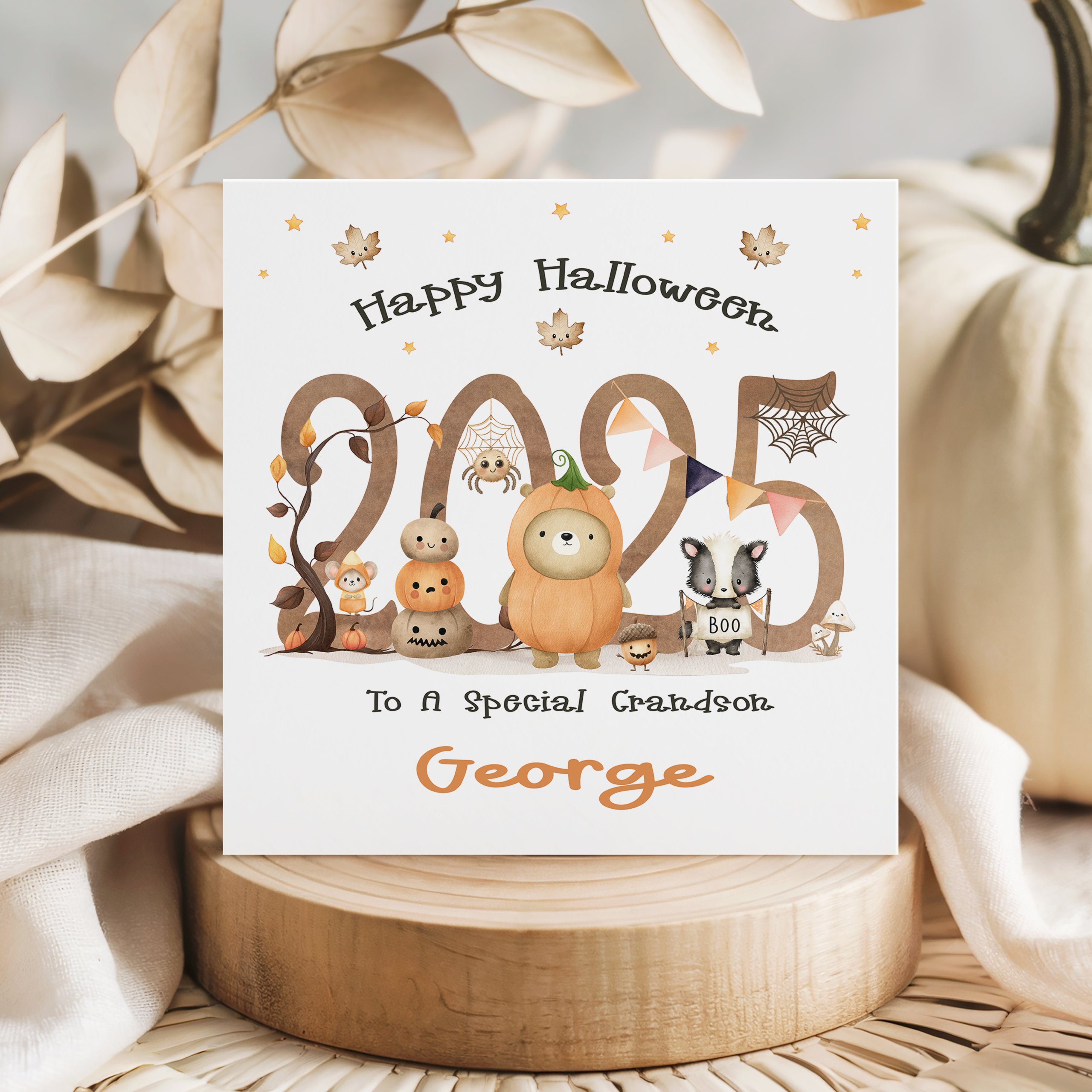 personalised halloween card