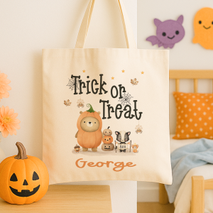 personalised trick or treat bag