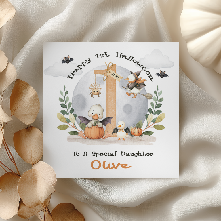Personalised 1st Halloween Card