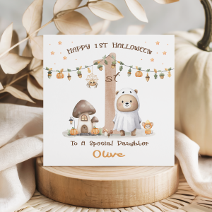 baby’s 1st halloween card
