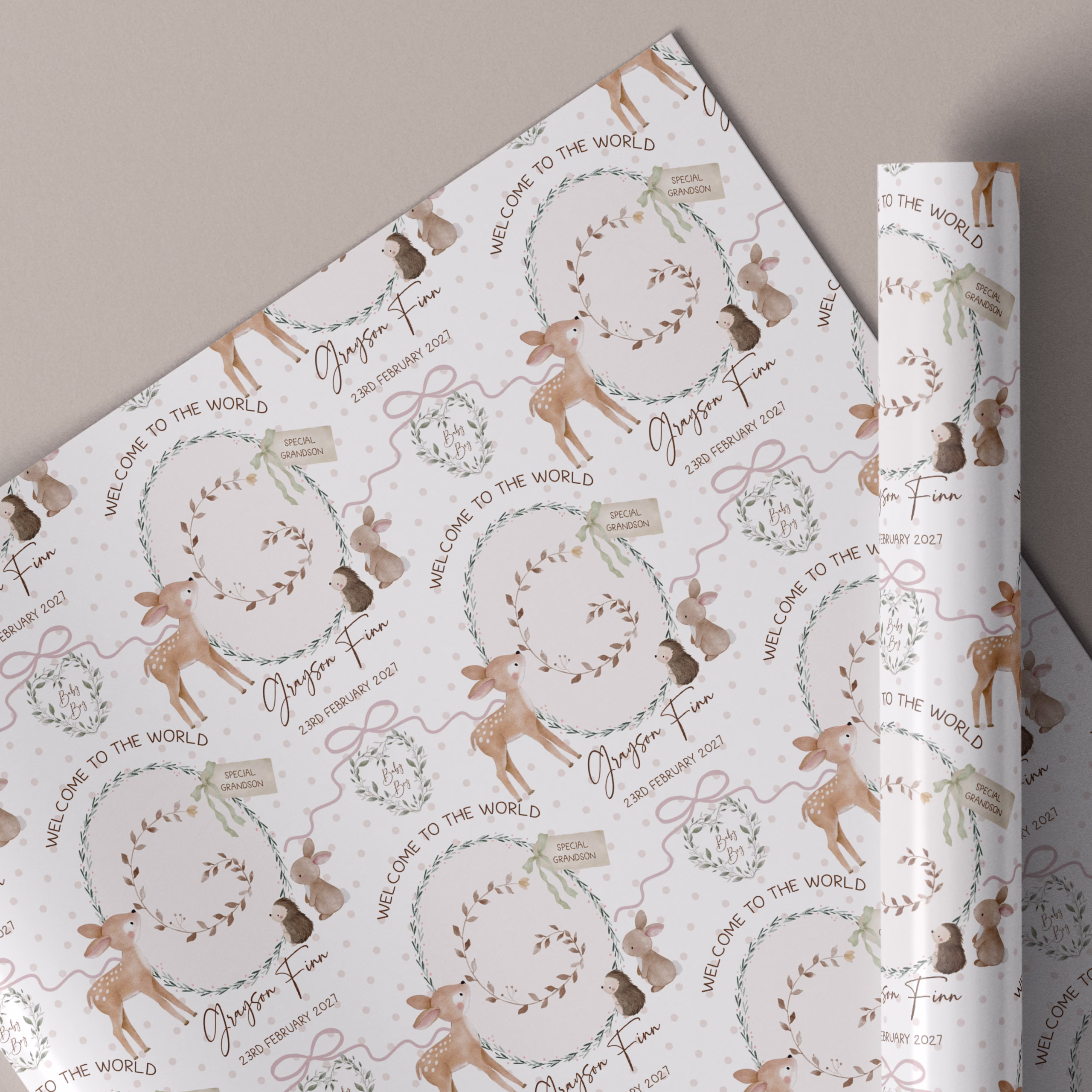 New Baby Gift Wrapping Paper
