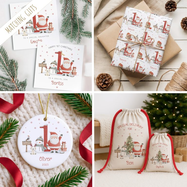 Personalised Santa Claus Christmas Card