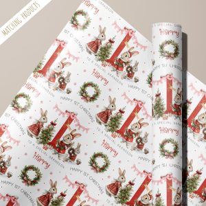 Personalised Babys 1st Wrapping Paper