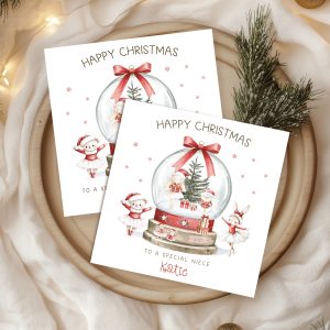 Personalised Ballet Christmas Card