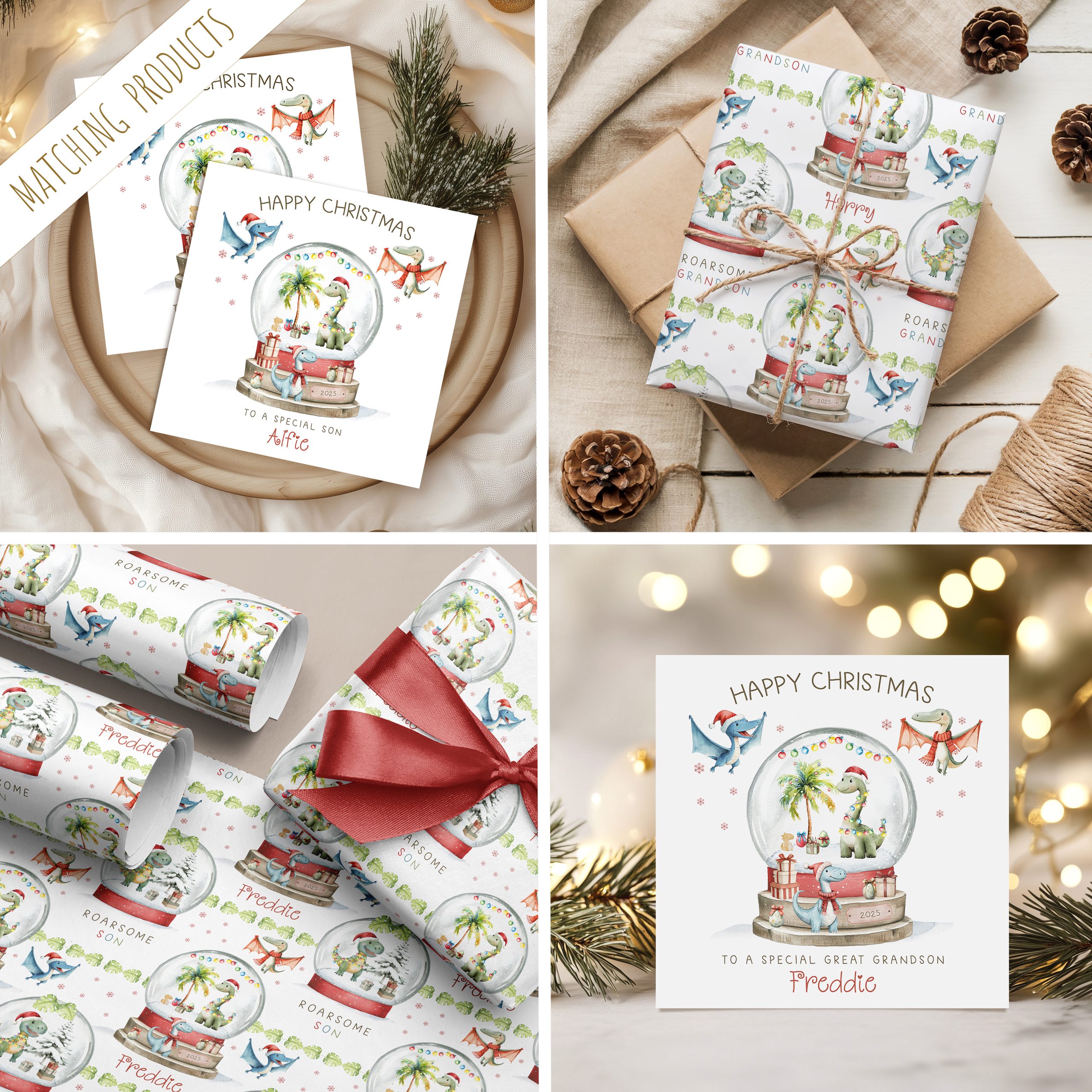 Personalised Dinosaur Christmas Gifts