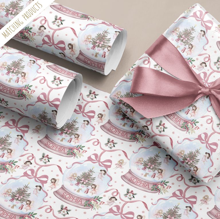 Pink Fairy Christmas Wrapping Paper