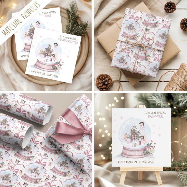 Pink Fairy Christmas Wrapping Paper
